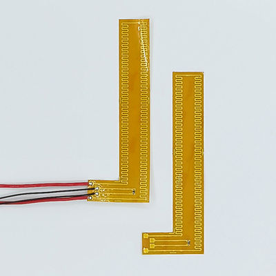Élément de chauffe de Polyimide en métal d'OEM flexible avec la forme spéciale de couleur noire jaune