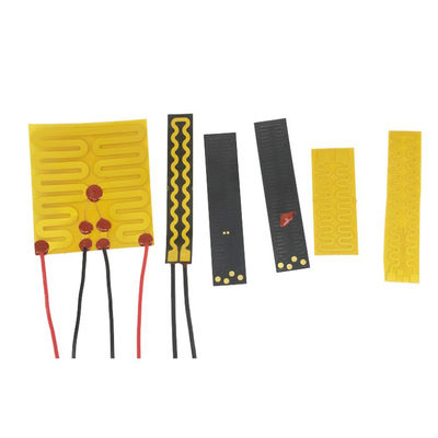 Élément de chauffe de Polyimide en métal d'OEM flexible avec la forme spéciale de couleur noire jaune