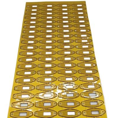 Polyimide universel Heater Element, petite protection de chauffage 12v avec la couleur noire jaune