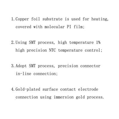 1.5V Polyimide Heater Element, type flexible film de chauffage de C USB avec la forme spéciale