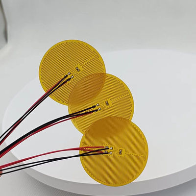 Pad de chauffage flexible jaune/noir avec composants de base en polyimide pour des applications personnalisées