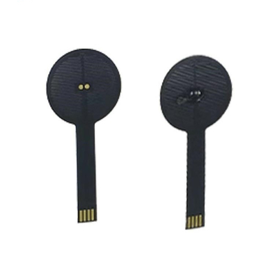 Tampon chauffant Kapton personnalisé avec élément chauffant à couche mince à borne à doigt d'or pour appareils