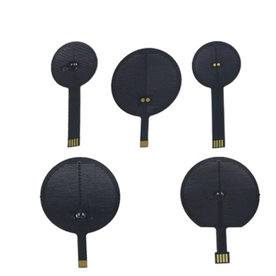 Tampon chauffant Kapton personnalisé avec élément chauffant à couche mince à borne à doigt d'or pour appareils